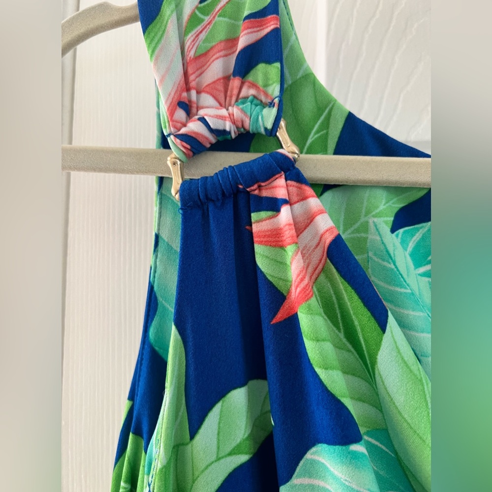 Tommy Bahama Tropical Print Maxi Dress Size L - Picture 4 of 5